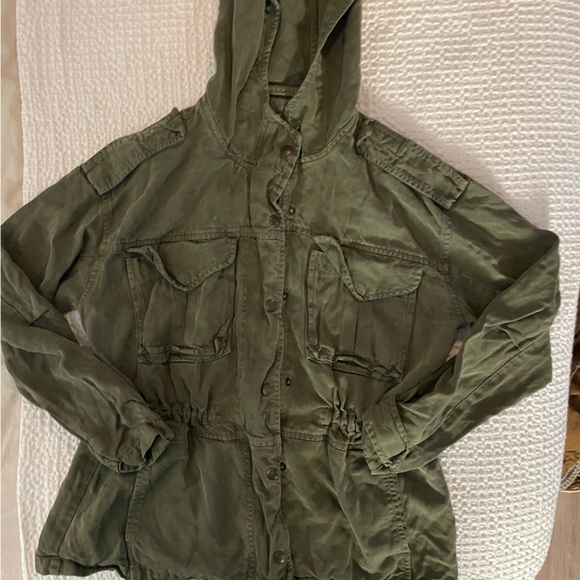 Military green utility jacket - Picture 1 of 4